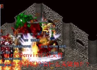 mir200envir中心文件在传奇游戏扮演什么关键角色? mir200envir中心文件在传奇游戏扮演什么关键角色?