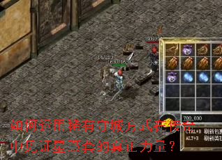 如何运用稀有守城方式在传奇中见证星慧套的真正力量? 如何运用稀有守城方式在传奇中见证星慧套的真正力量?