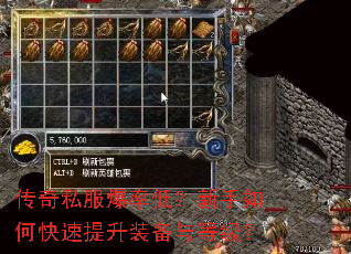 传奇私服爆率低?新手如何快速提升装备与等级? 传奇私服爆率低?新手如何快速提升装备与等级?