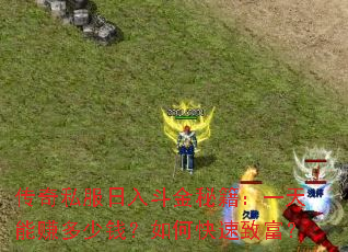 传奇私服日入斗金秘籍:一天能赚多少钱?如何快速致富? 传奇私服日入斗金秘籍:一天能赚多少钱?如何快速致富?