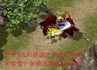 传奇3法师诱惑之光能召唤哪些宝宝?如何选择最佳宠物? 传奇3法师诱惑之光能召唤哪些宝宝?如何选择最佳宠物?