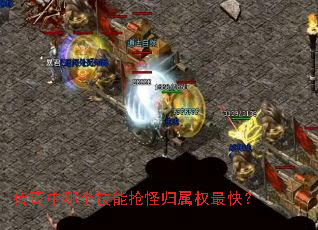 传奇中哪个技能抢怪归属权最快? 传奇中哪个技能抢怪归属权最快?