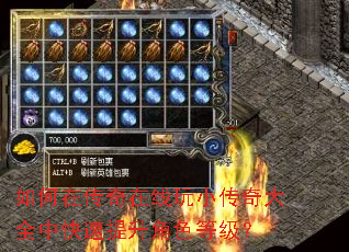 如何在传奇在线玩小传奇大全中快速提升角色等级? 如何在传奇在线玩小传奇大全中快速提升角色等级?