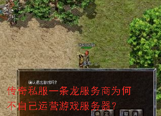 传奇私服一条龙服务商为何不自己运营游戏服务器? 传奇私服一条龙服务商为何不自己运营游戏服务器?