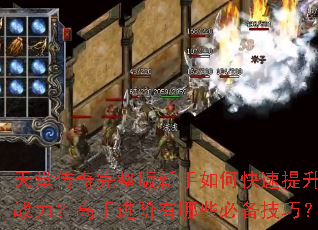 天堂传奇完整版新手如何快速提升战力?高手进阶有哪些必备技巧? 天堂传奇完整版新手如何快速提升战力?高手进阶有哪些必备技巧?