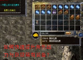 如何快速提升角色战力与获取稀有装备? 如何快速提升角色战力与获取稀有装备?