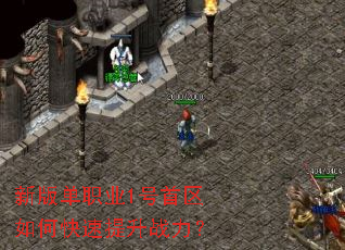 新版单职业1号首区如何快速提升战力? 新版单职业1号首区如何快速提升战力?