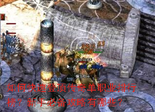 如何快速登顶传奇单职业排行榜?新手必备攻略有哪些? 如何快速登顶传奇单职业排行榜?新手必备攻略有哪些?