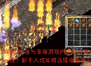 暗黑3台服与亚服游戏内容是否完全一致?新手入坑如何选择服务器? 暗黑3台服与亚服游戏内容是否完全一致?新手入坑如何选择服务器?