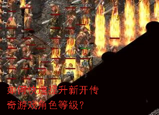 如何快速提升新开传奇游戏角色等级? 如何快速提升新开传奇游戏角色等级?