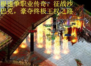 极速单职业传奇：征战沙巴克，豪夺终极王权之路