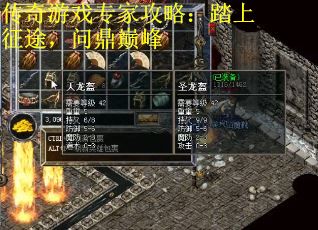 传奇游戏专家攻略：踏上征途，问鼎巅峰