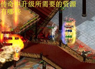 传奇中升级所需要的资源有哪些
