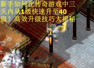 新手如何在传奇游戏中三天内从1级快速升至40级？高效升级技巧大揭秘