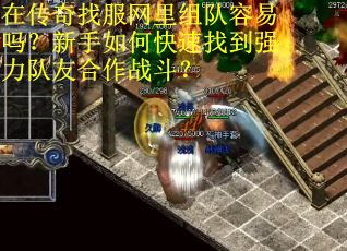 在传奇找服网里组队容易吗？新手如何快速找到强力队友合作战斗？